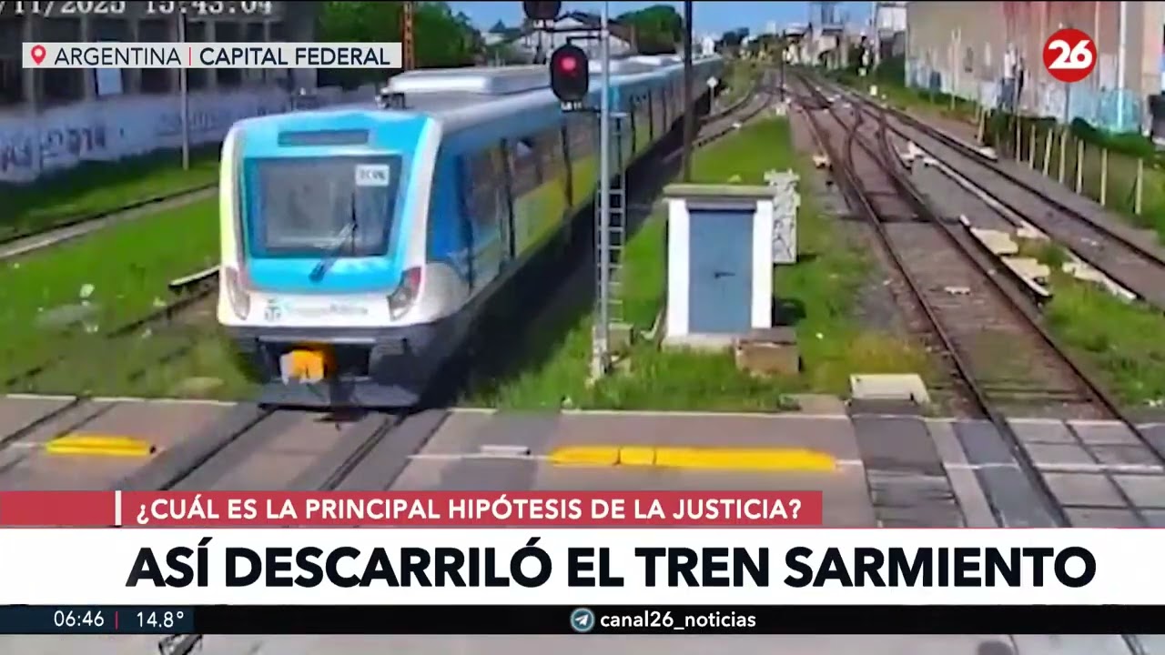 🚨 Así descarriló el tren Sarmiento