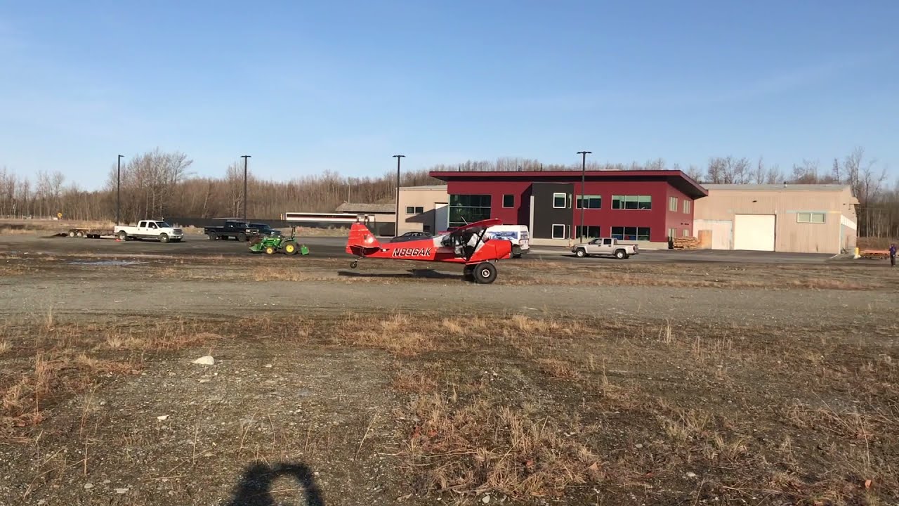 Four Place Super Cub Landing at Airframes Alaska