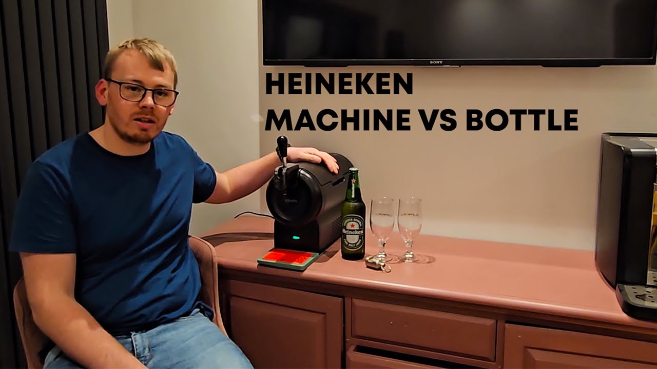 Heineken Comparison - Beer Review - Bottle Vs Krups Beer Machine