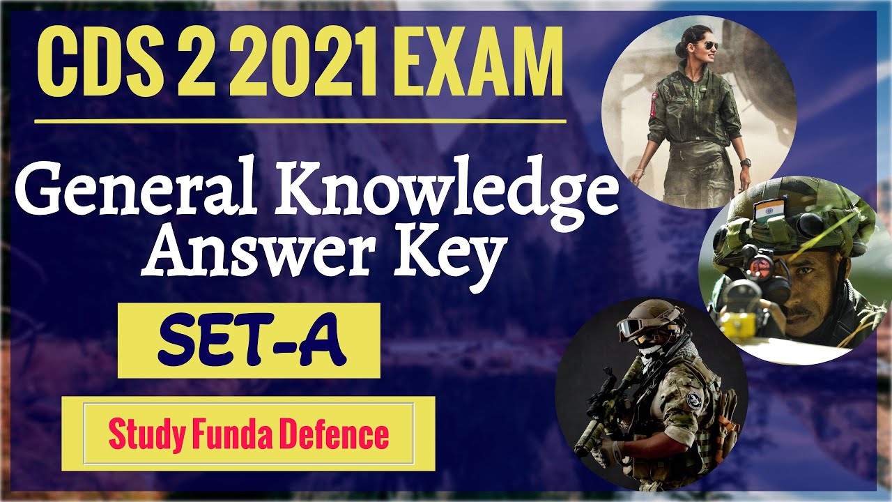 CDS 2 2021 GS ANSWER KEY I STUDY FUNDA I