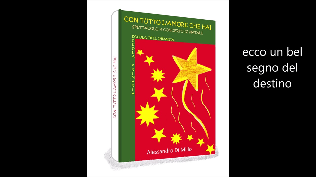 una scia nel cielo con testo