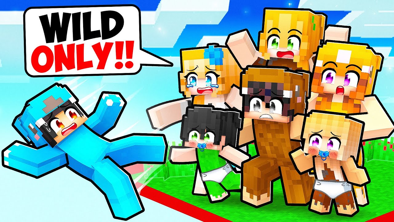 Having a WILD FAMILY on ONE BLOCK in Minecraft!