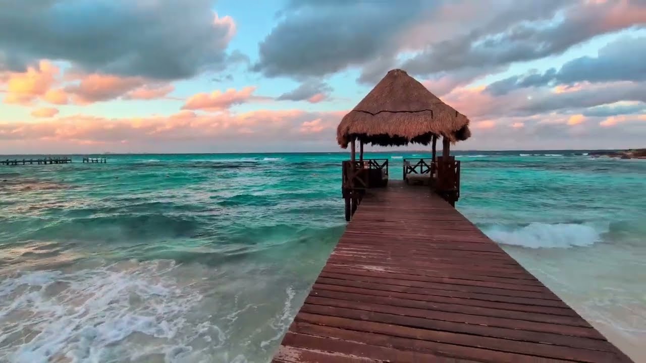 Cancun Coral Beach 🏖️ Swim Diving坎昆珊瑚海滩游泳🏊潜水/Lighthouse7字酒店灯塔/Hyatt Ziva Cancun坎昆凯悦酒店度假村/美丽加勒比海滨风光-6