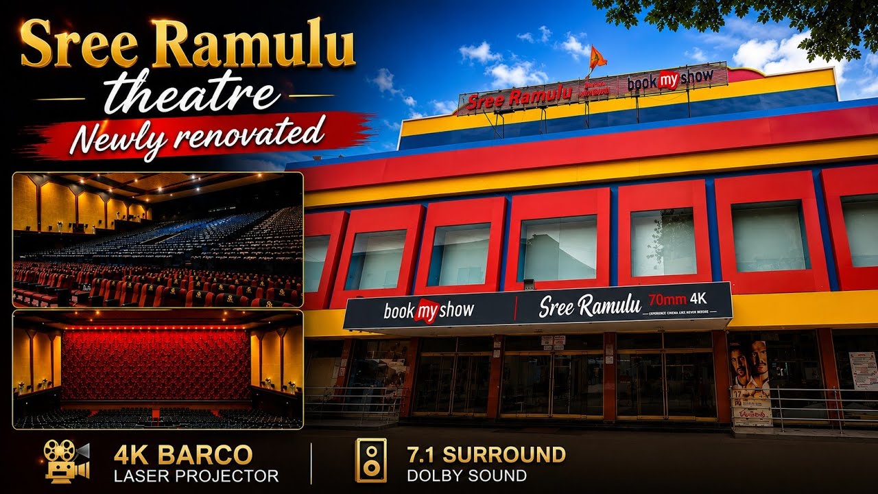 Newly renovated Sree Ramulu 70 MM theatre Moosapet | Sree Ramulu theatre Hyderabad 