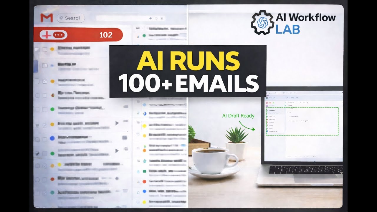 How I Use AI to Reply to 100 Emails a Day Automatically (No Coding, Step-By-Step)