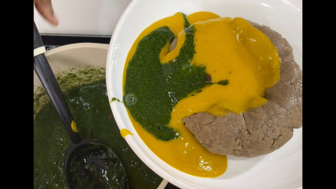 How to make Perfect #ewedu (Jute Leaves)using Blender and Amala without koko #youtubeblack #nextup
