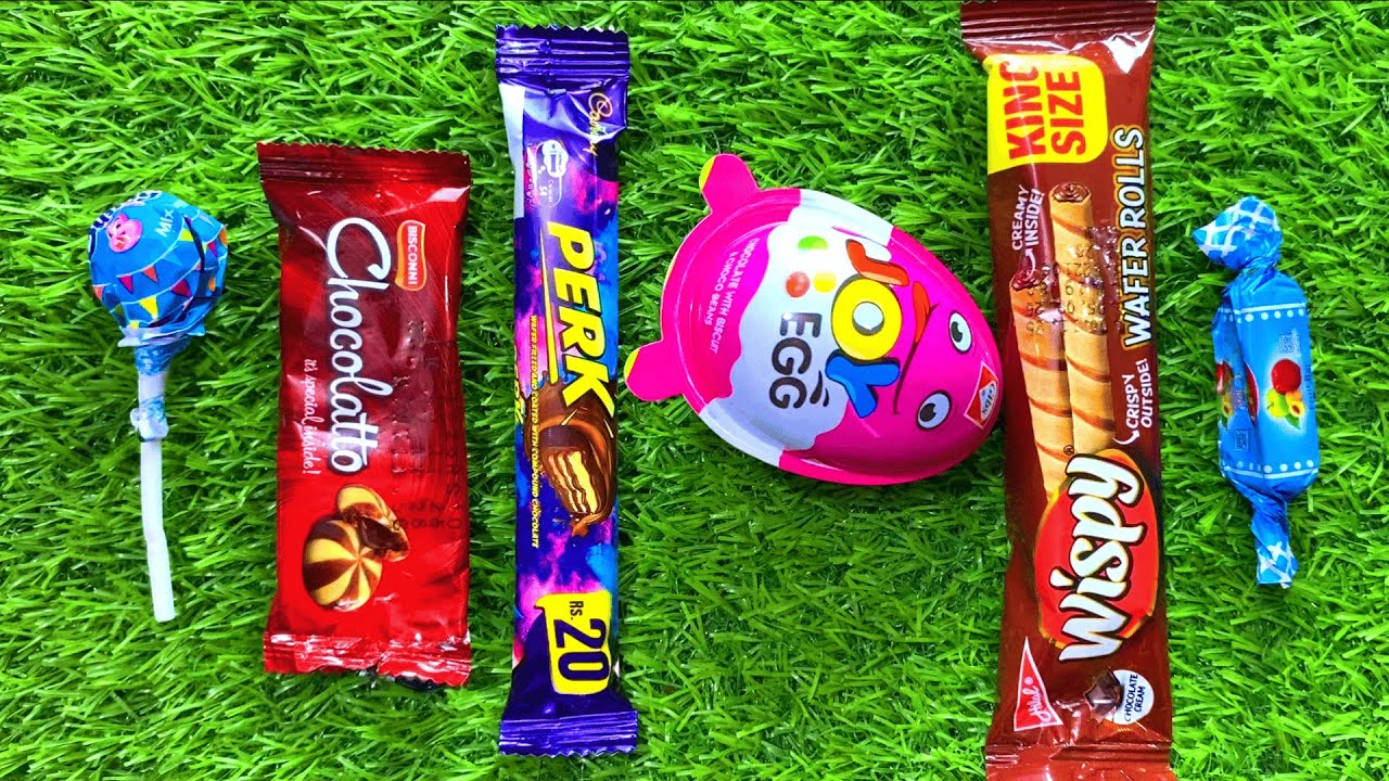 Relaxing ASMR Unwrapping Snacks  Crispy Wafer Rolls & Candy Sounds