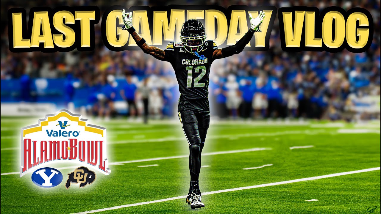 TRAVIS HUNTER PLAYS HIS LAST EVER GAME AT COLORADO (Alamo Bowl Vlog)