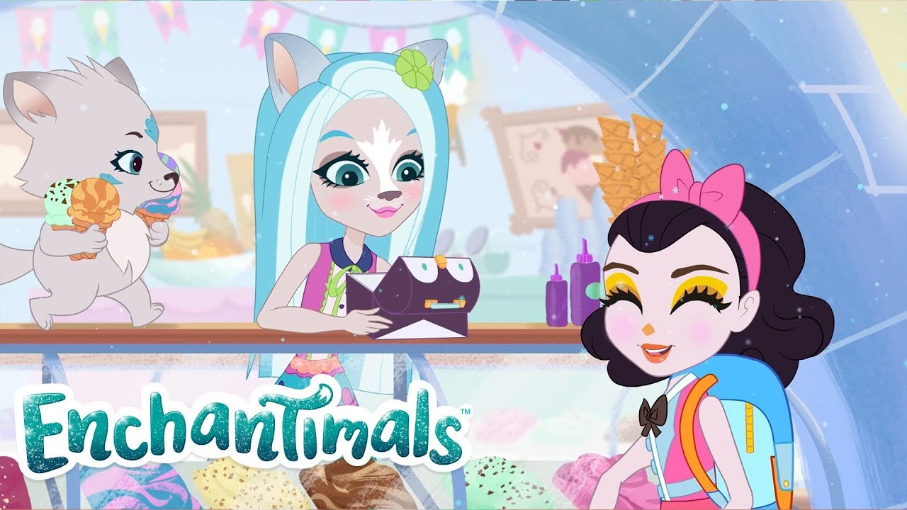 Enchantimals Latino 💜Historias de Everwilde: Cuento del helado siempre congelado 💜Dibujos animados