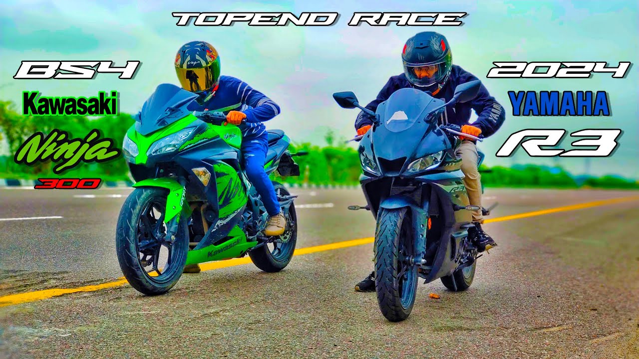 2024 YAMAHA R3 VS NINJA 300 DRAG RACE