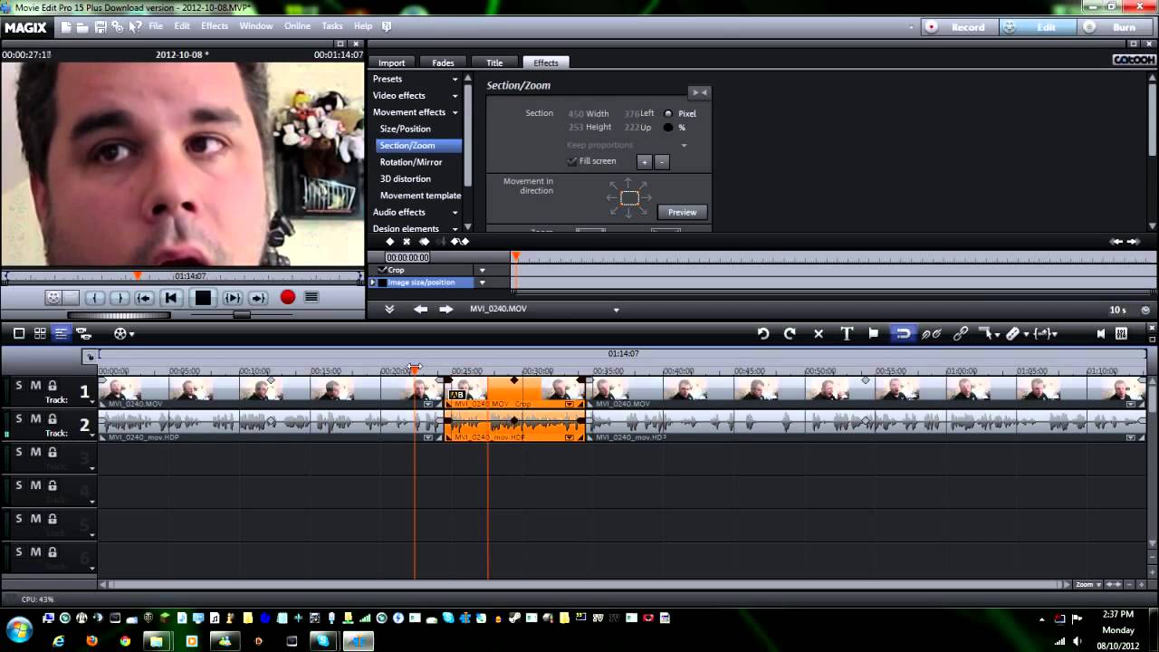 Magix Movie Edit Pro Tutorial - How to zoom