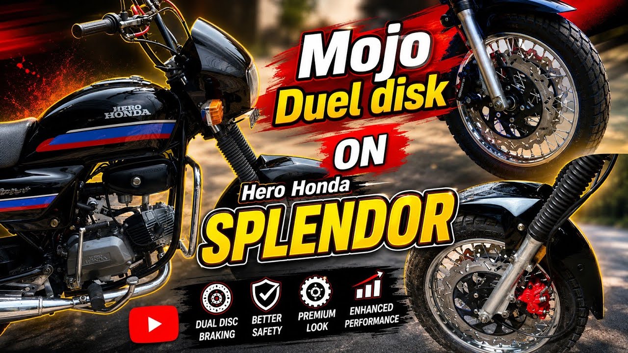 duel disk on splendor |  splendor modified  splendor modified malayalam hero honda splendor modified