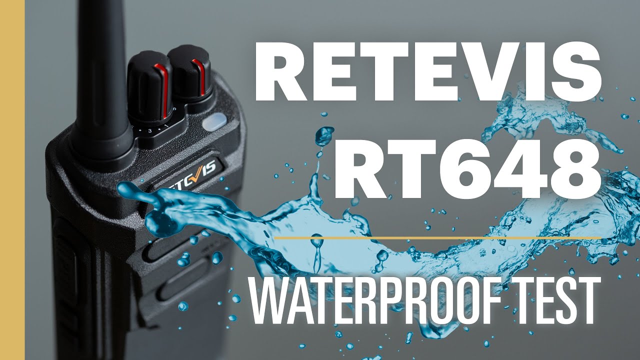 Retevis RT648 - Waterproof IP67 Test