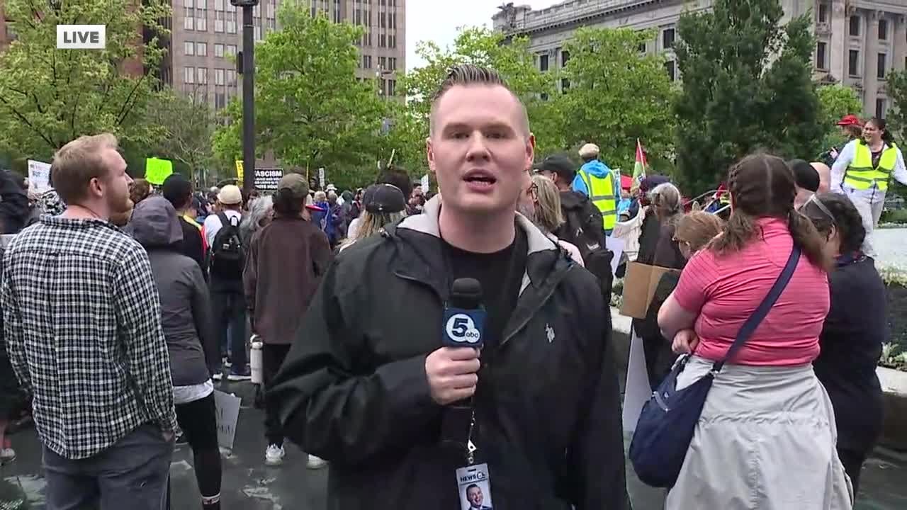 National Day of Action protest in Cleveland