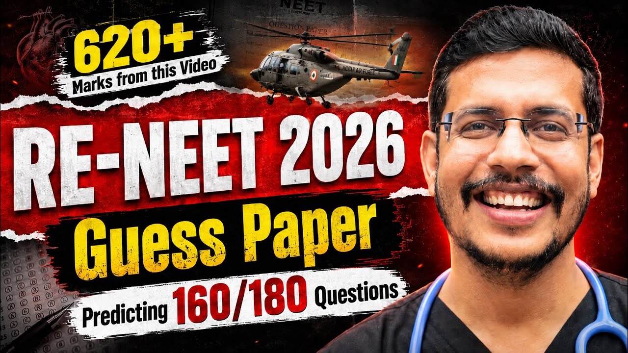 RE NEET 2026 Guess Paper | 160/180 Questions Guaranteed From This Video | Dr. Anand Mani