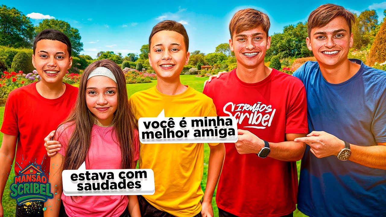 OS GÊMEOS ANTÔNIO E JP ENCONTRARAM A LARA DEPOIS DE MUITO TEMPO 😱 •Irmãos Scribel•