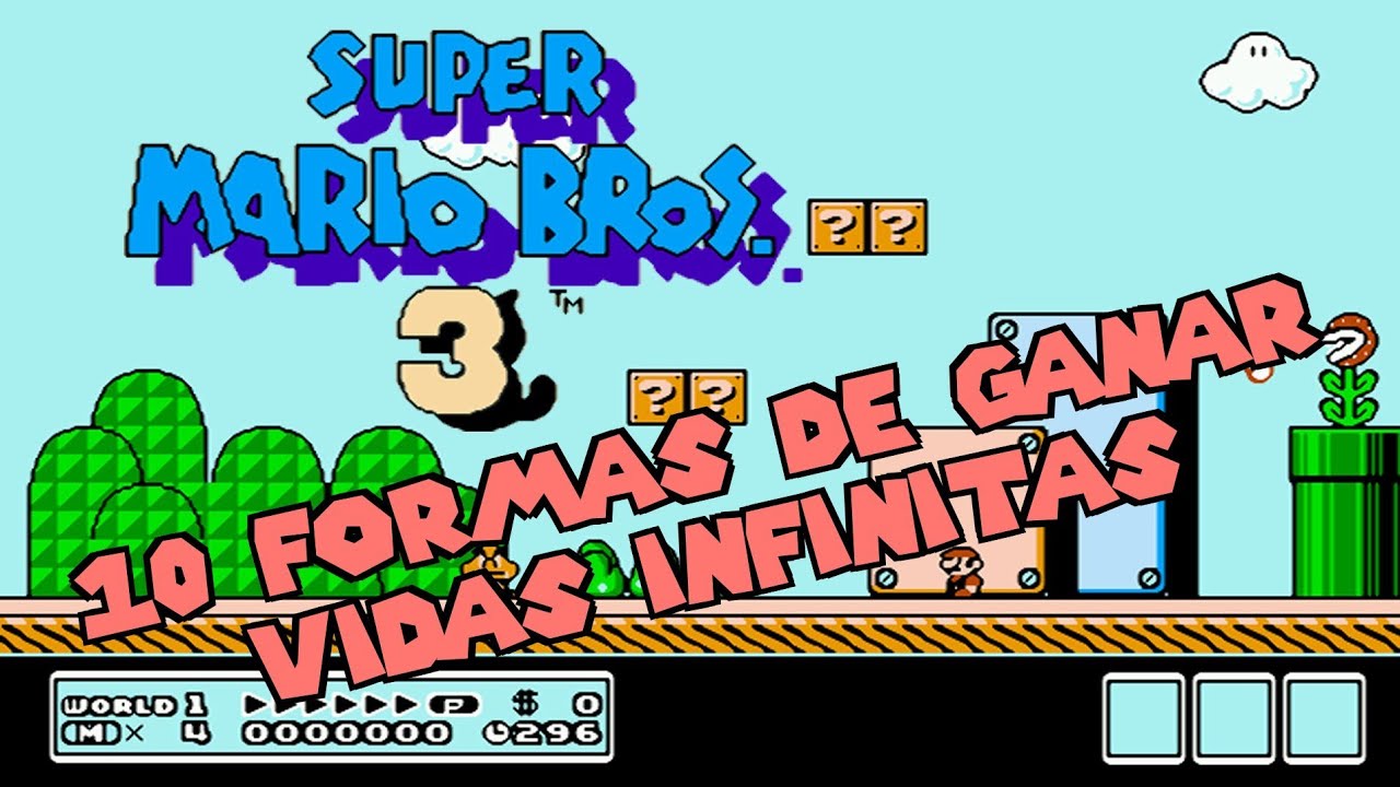 10 trucos FÁCILES para conseguir 99 vidas en SUPER MARIO BROS 3