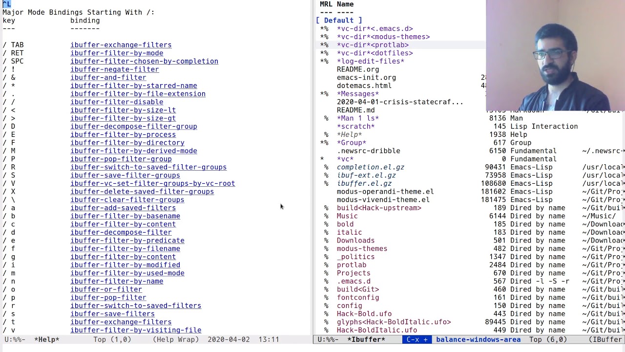 Emacs: введение в IBUFFER