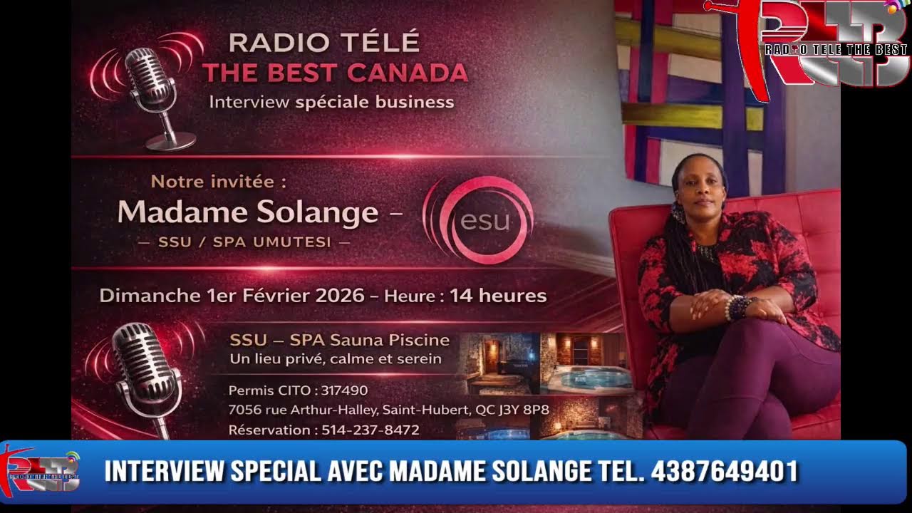VIN TANDE THE BEST SPORT SUR RADIO TELE THE BEST Tel +1 4387649401