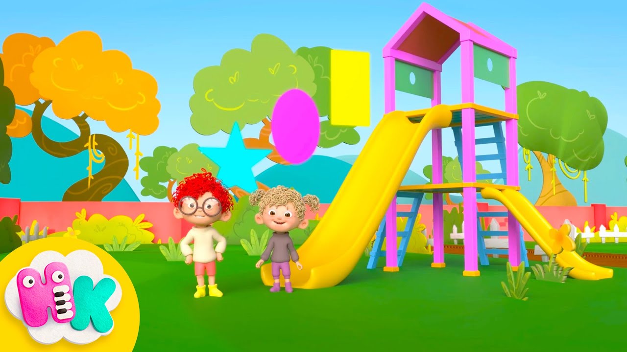 Former 🟡🔺🟩 L&aelig;r Om Former og Farger med Sanger | Baby- & Barnesanger p&aring; Norsk | HeyKids
