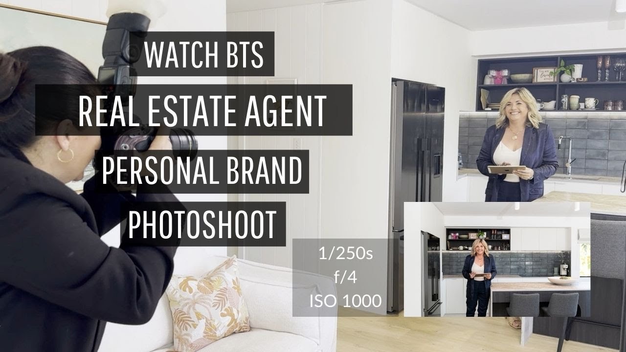 Watch BTS of Personal Brand Photoshoot with Realtor in Styled Home