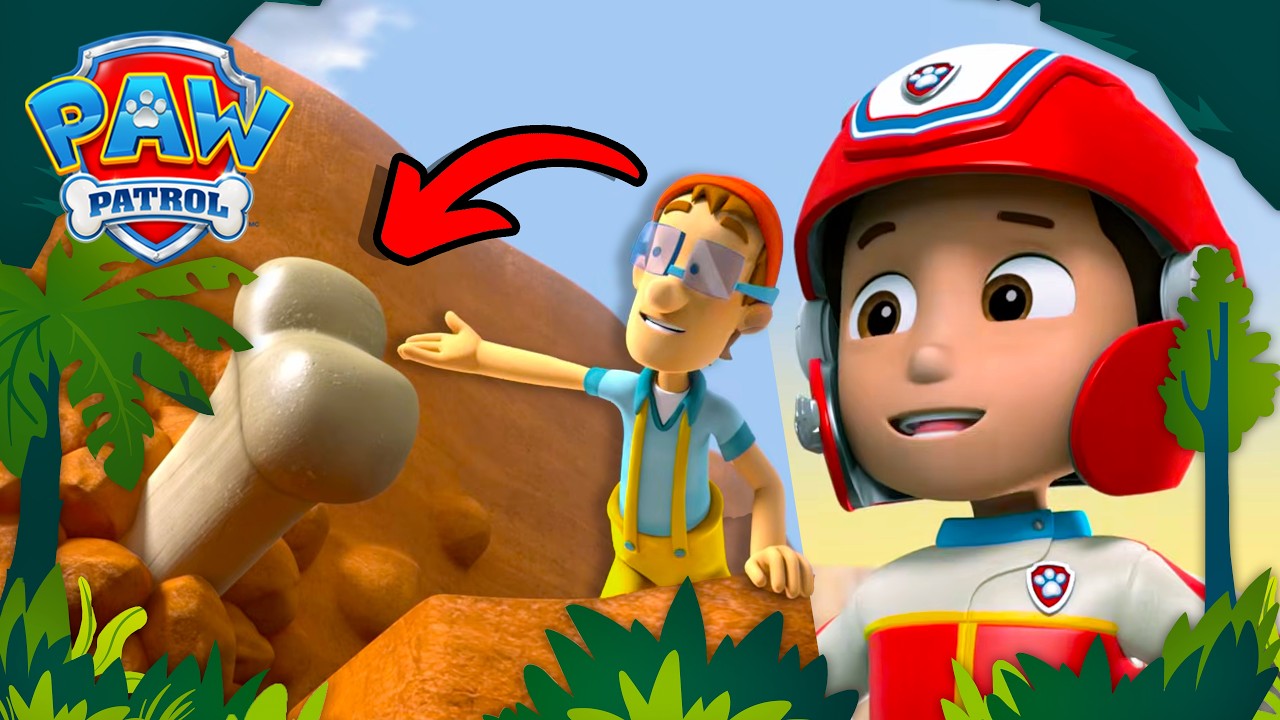 🦖 Giant Dino Bone Rescue! 🚨 Skye Saves the Day! | PAW Patrol | Compilation