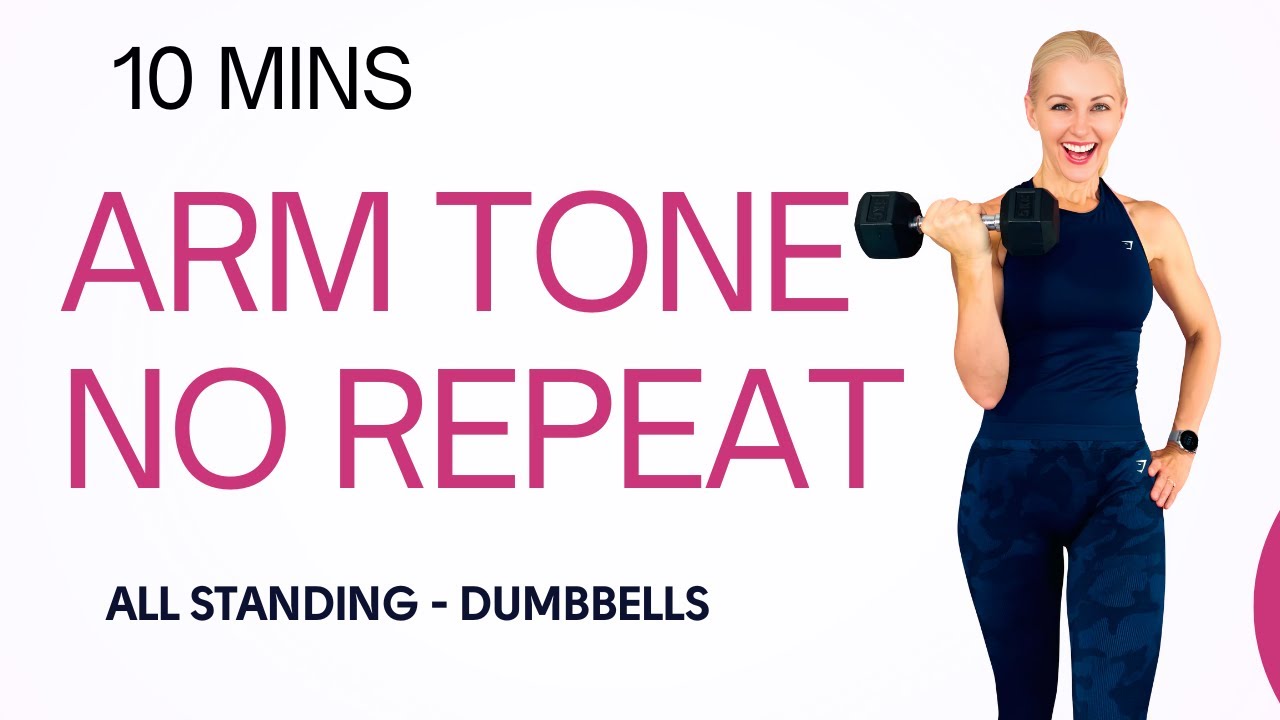 💪 10-minute Standing Arm Workout — No Repeat!