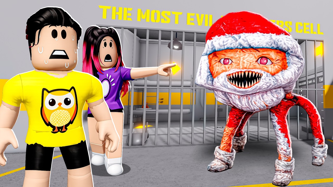 JOGADOR DE AMARELO (Coruja) NA PRISÃO DO GOO GOO GAGA HORROR do ROBLOX!