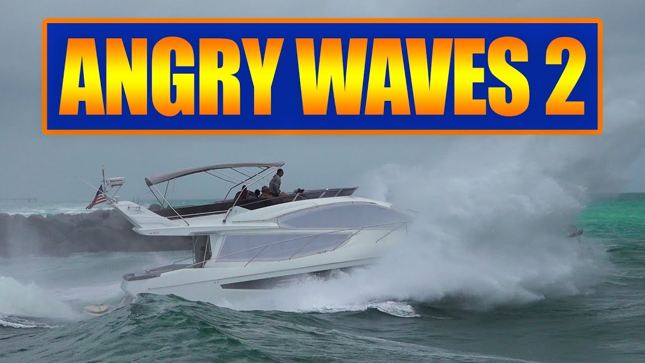 Boats vs ANGRY WAVES 2 at Haulover Inlet