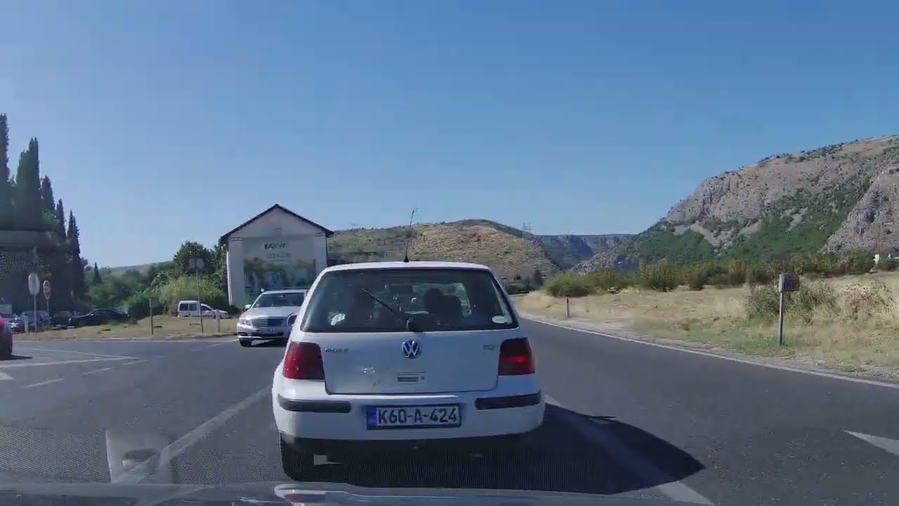 Sarajevo - Mostar - Dubrovnik scenic drive timelapse 4K