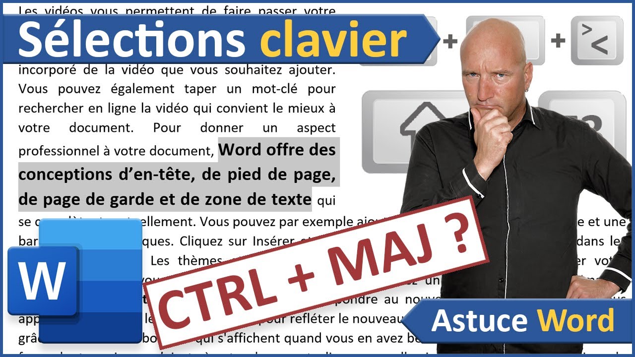Sélections précises au clavier avec Word