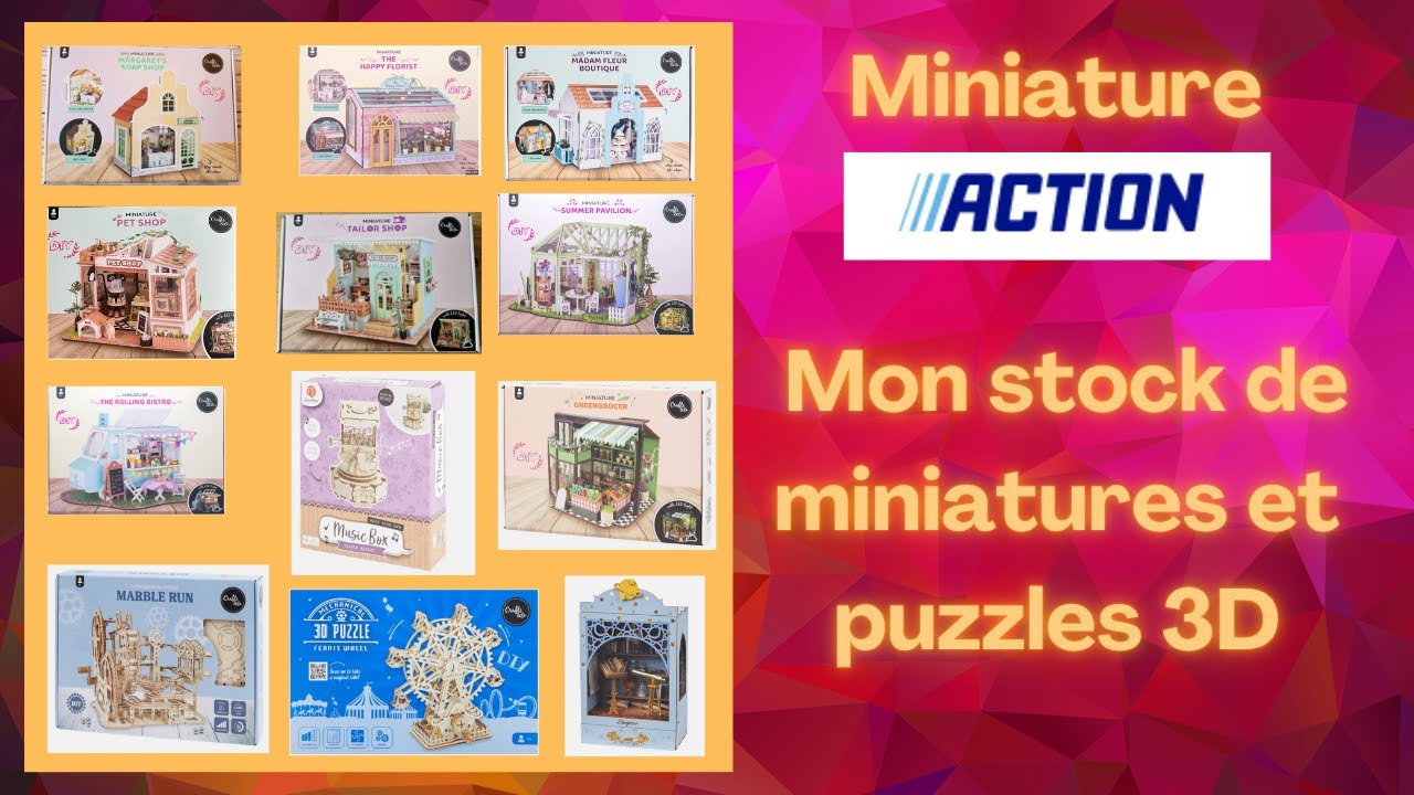 Miniature - Mon stock de miniature et puzzle 3D de chez Action