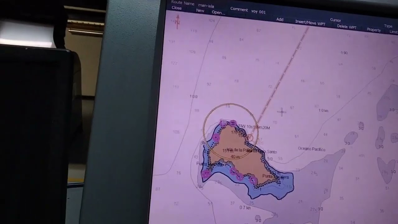 ECDIS Route planning on JRC Jan 901B