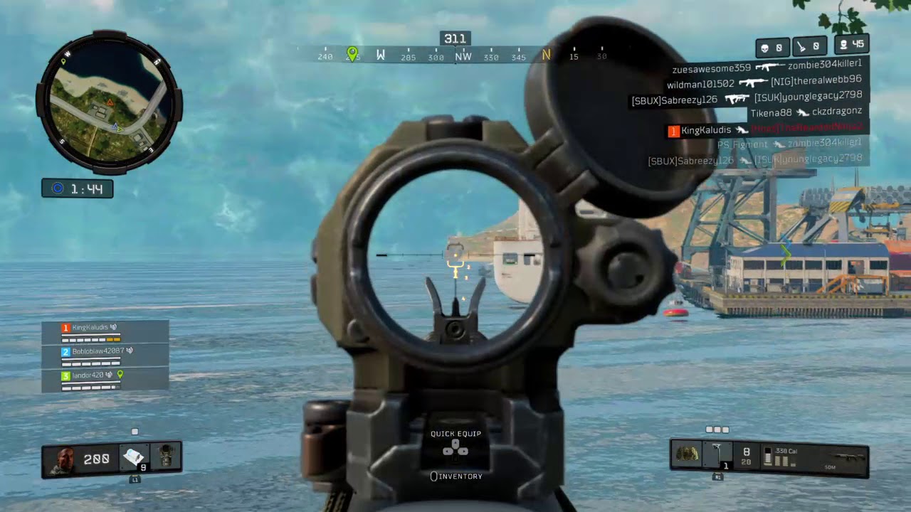 *WORLD RECORD* LONGEST BOAT SNIPE EVER!! - BLACKOUT BLACK OPS 4 COD 507m
