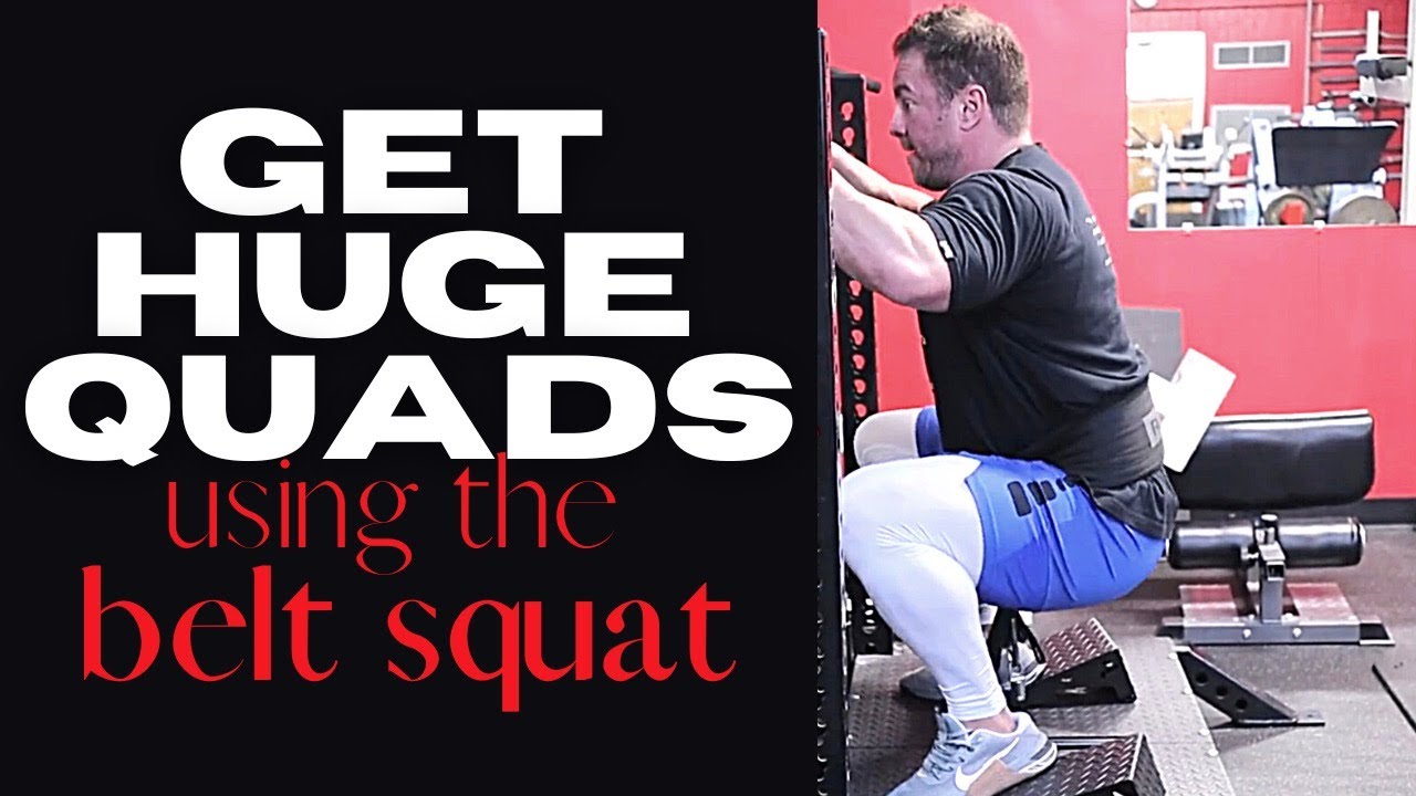 Belt Squat with Heel Wedges to Blow Up Your QUADS
