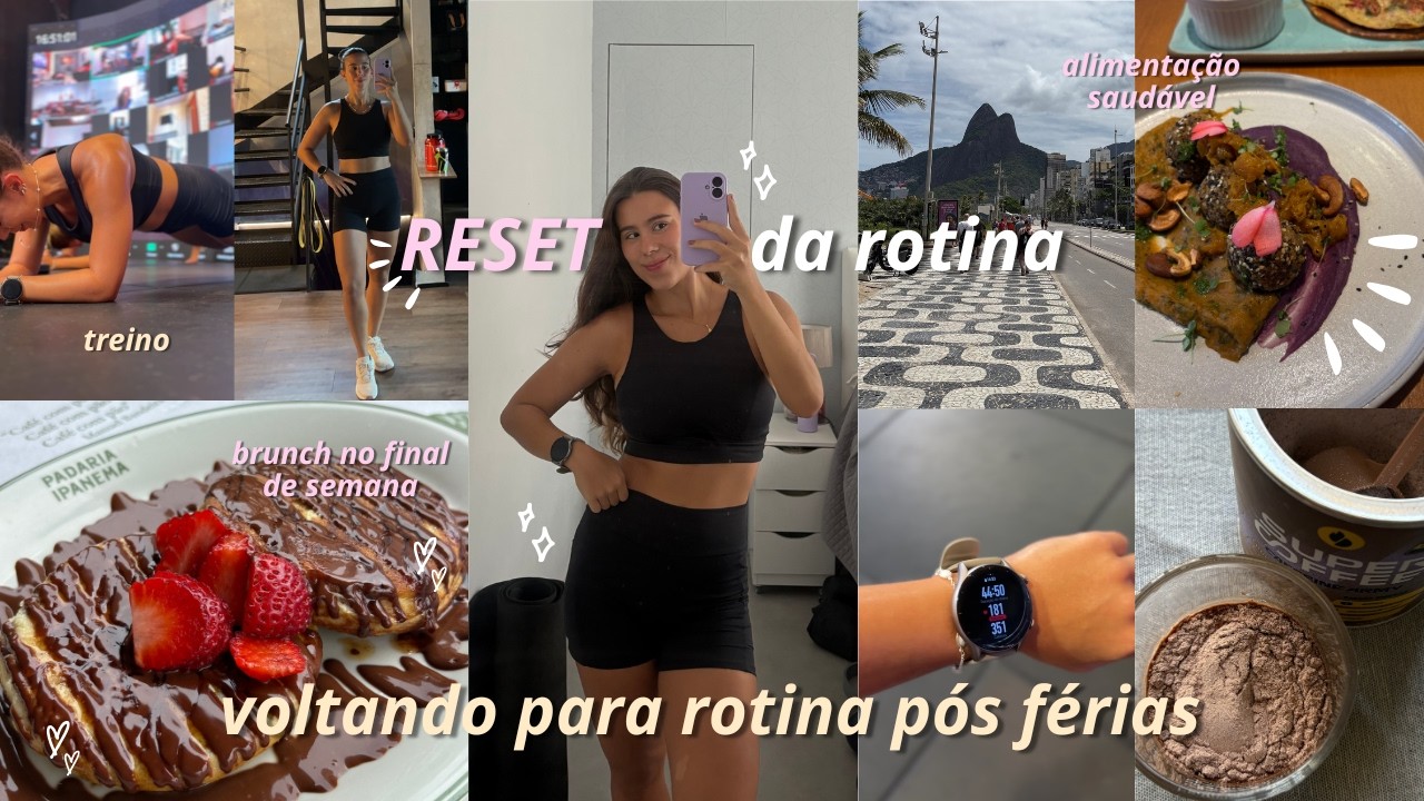 Minha semana voltando pra rotina saudável (vida real!)