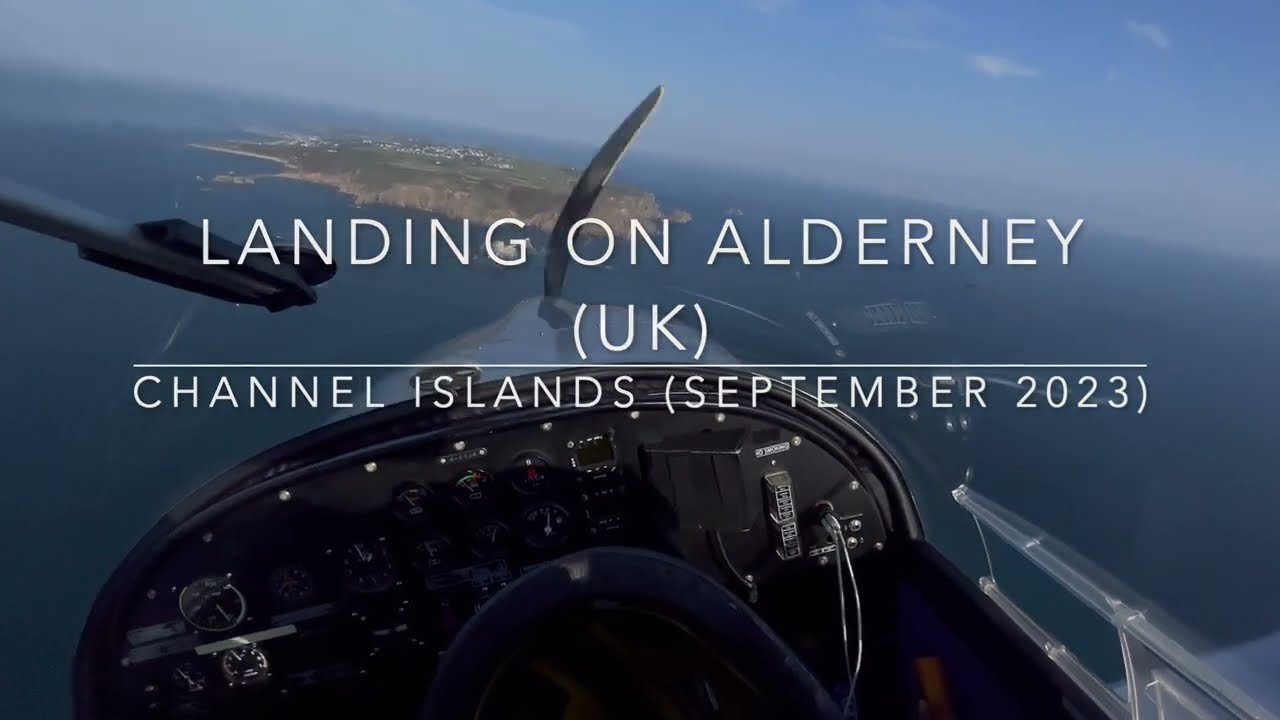 Landing on Alderney by EV97 Microlight Aircraft