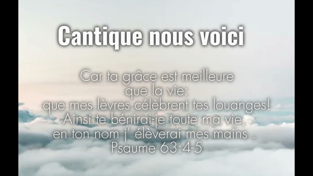 Cantique Nous Voici ! Kenzo, Dona&iuml;