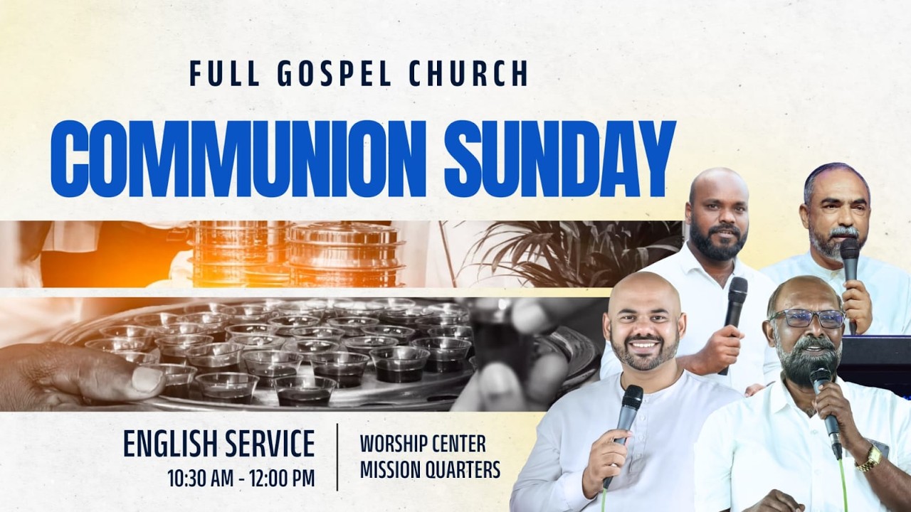 01/02/2026 | 10.30 AM | Sunday Live | Full Gospel Church | Worship Center Thrissur | English Service