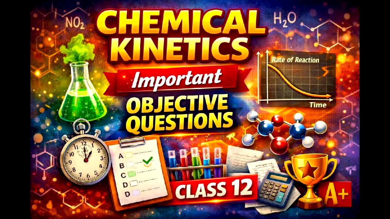 Class 12 UpBoard Chemical Kinetics |Important Objective Questions