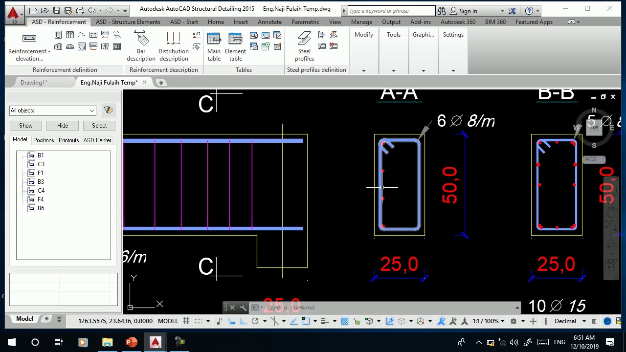 المحاضرة 3-4 ( BIM ( Course in AutoCAD Structural Detailing 2015