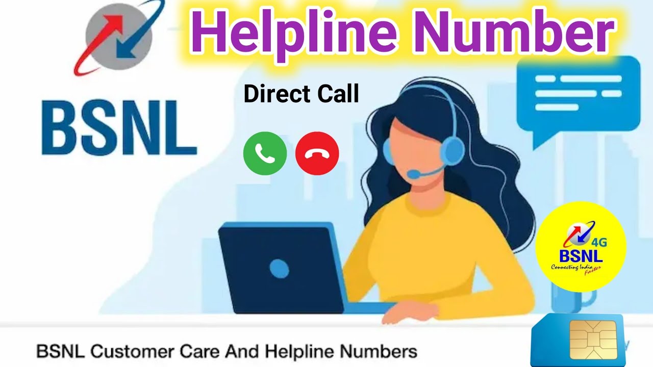 BSNL Customer Care Number 💪 Helpline Number BSNL 📞 Customer Care BSNL Number ☎️