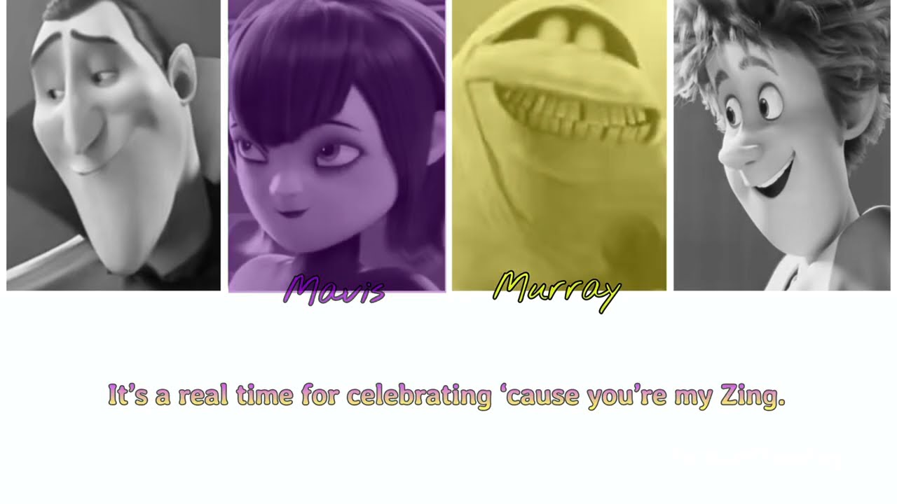 Hotel Transylvania 2 Cast - The Zing Song (My Zing) LYRICS | Color Coded Lyrics