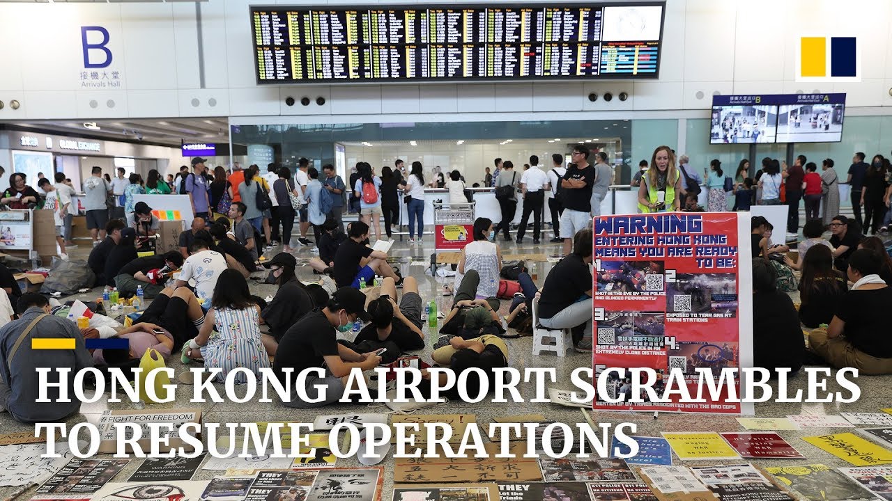 Hong Kong airport scrambles to resume operations