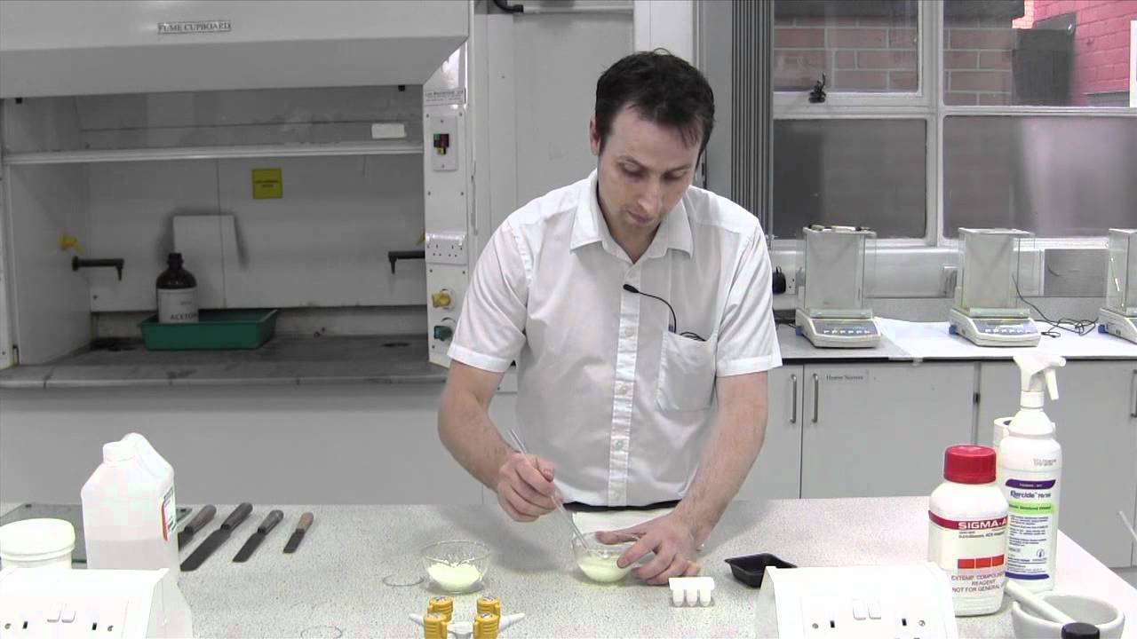 Extemporaneous preparation of a suppository.