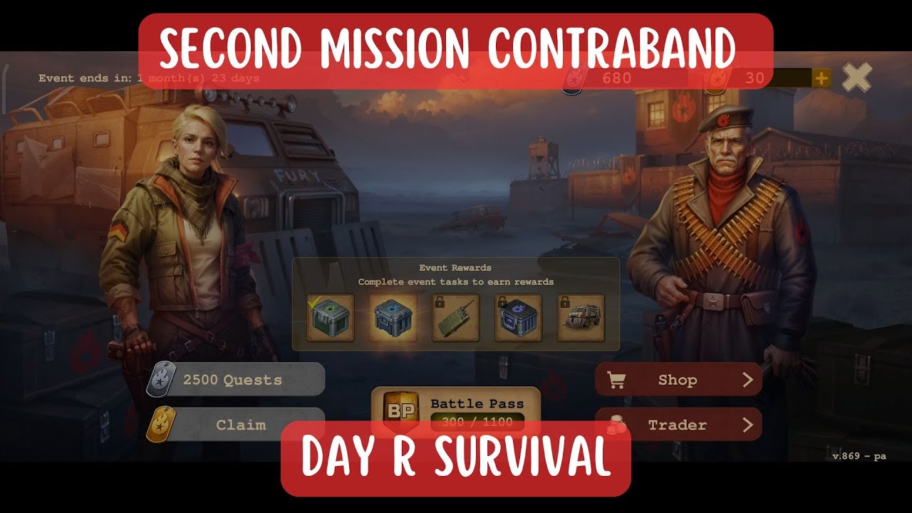 Finish Second Mission Contraband Event Day R Survival
