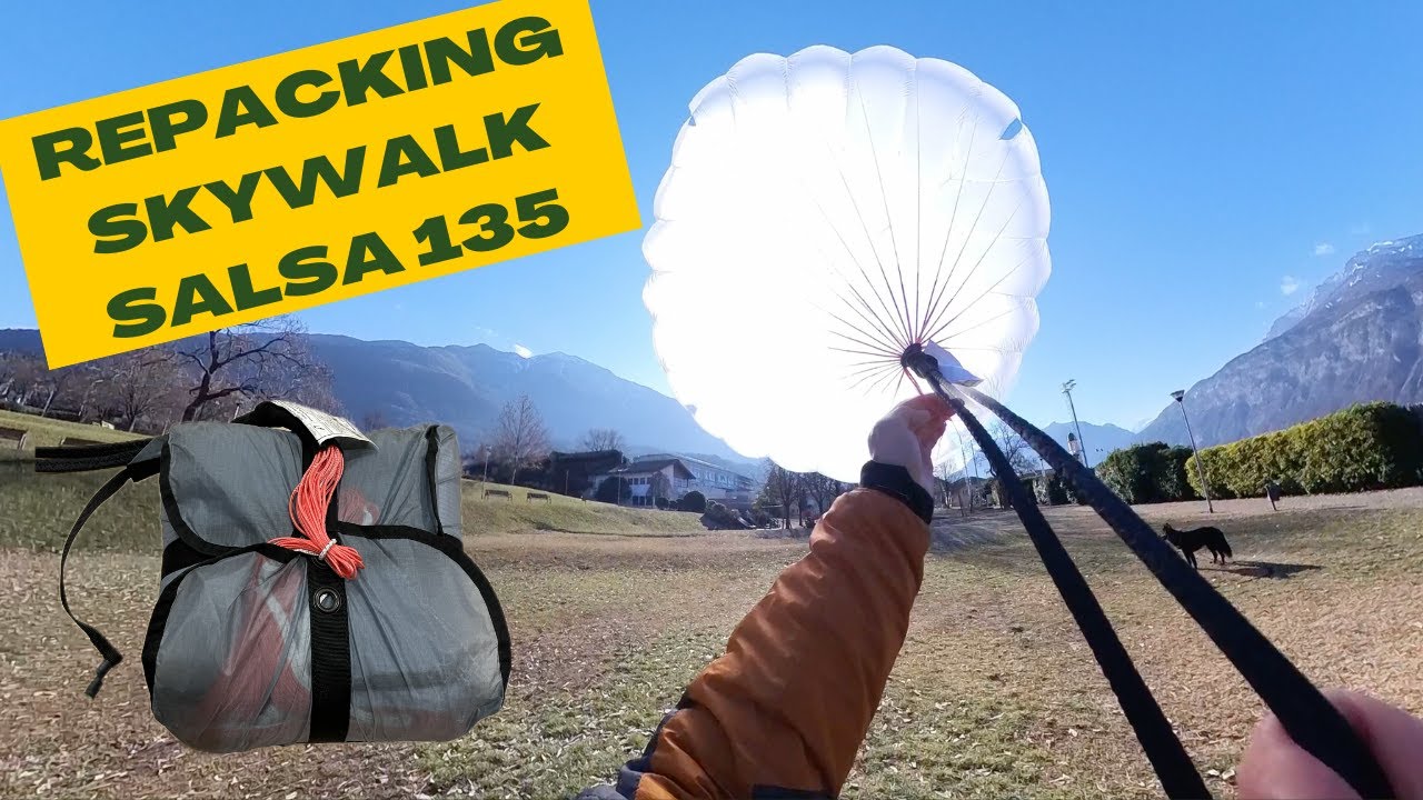 Ripiego l'emergenza del parapendio (skywalk salsa 135)