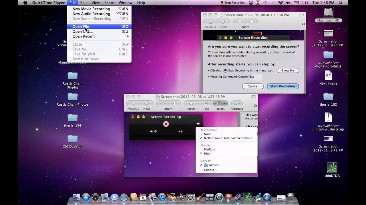 Screen Capture Video On Mac Computer
