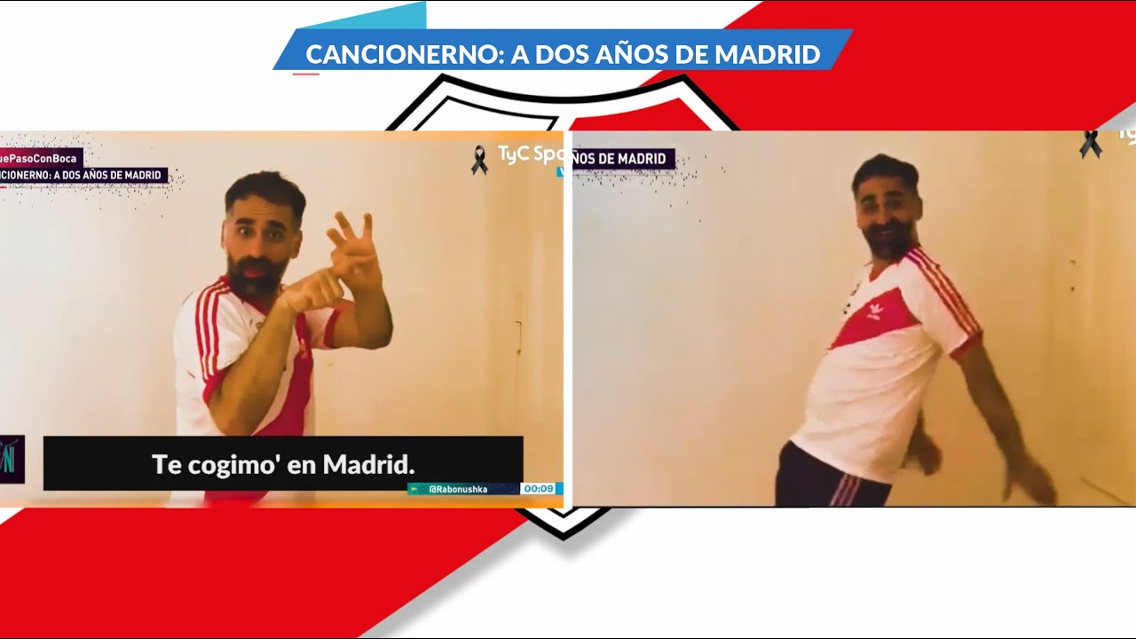 CANCIONERNO: A DOS AÑOS DE MADRID - FINAL COPA LIBERTADORES RIVER 3-1 BOCA - PROGRAMA SIN NOMBRE