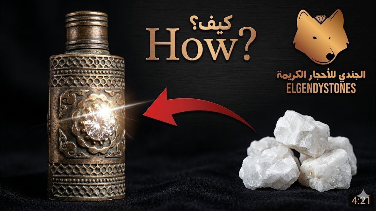 تعلم تحويل حجر طبيعي لجوهرة ثمينة How to polish stone for antique